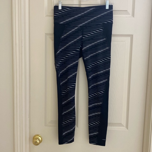 Athleta Striped Leggings S - Picture 1 of 6